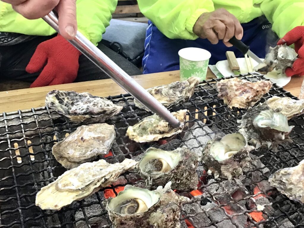 佐世保市の牡蠣小屋