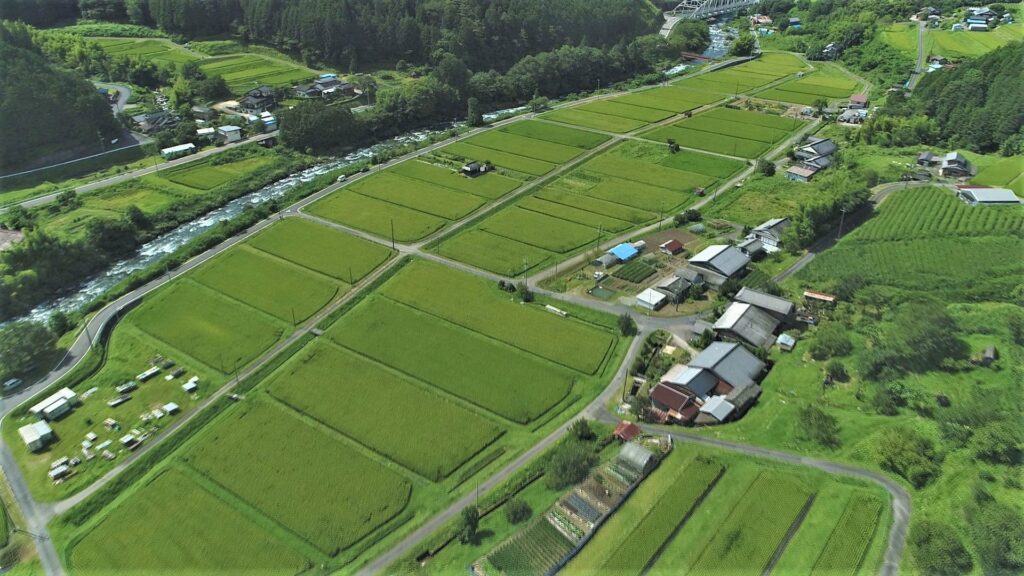 熊本市の田園風景