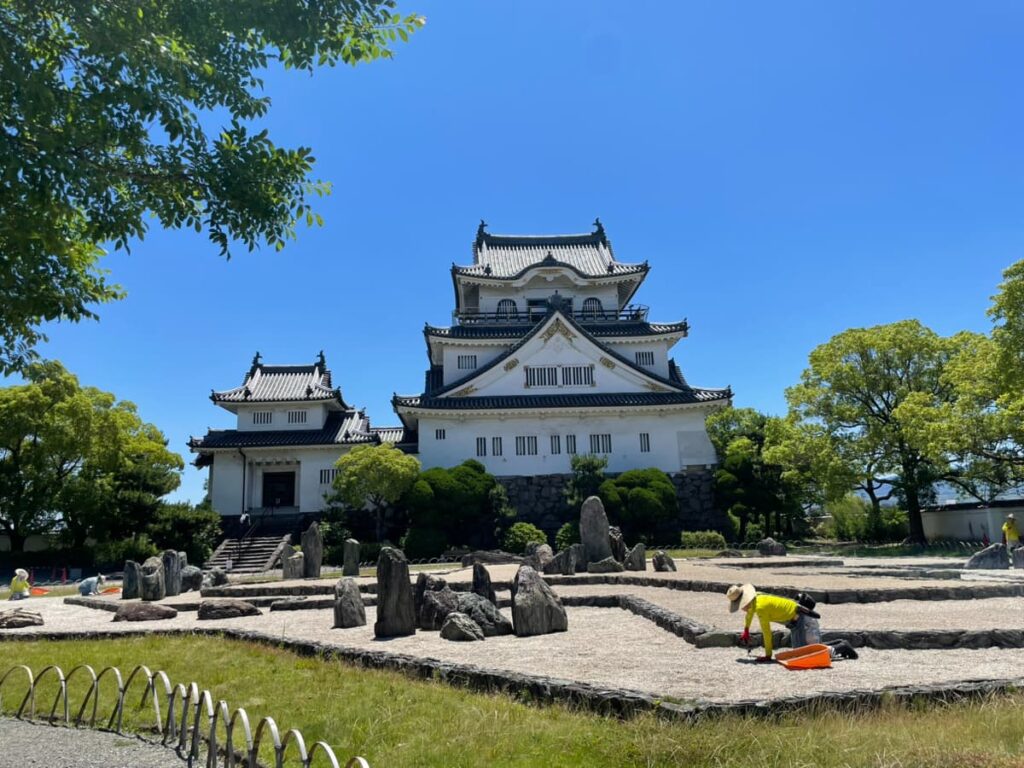 岸和田城の八陣の庭の写真