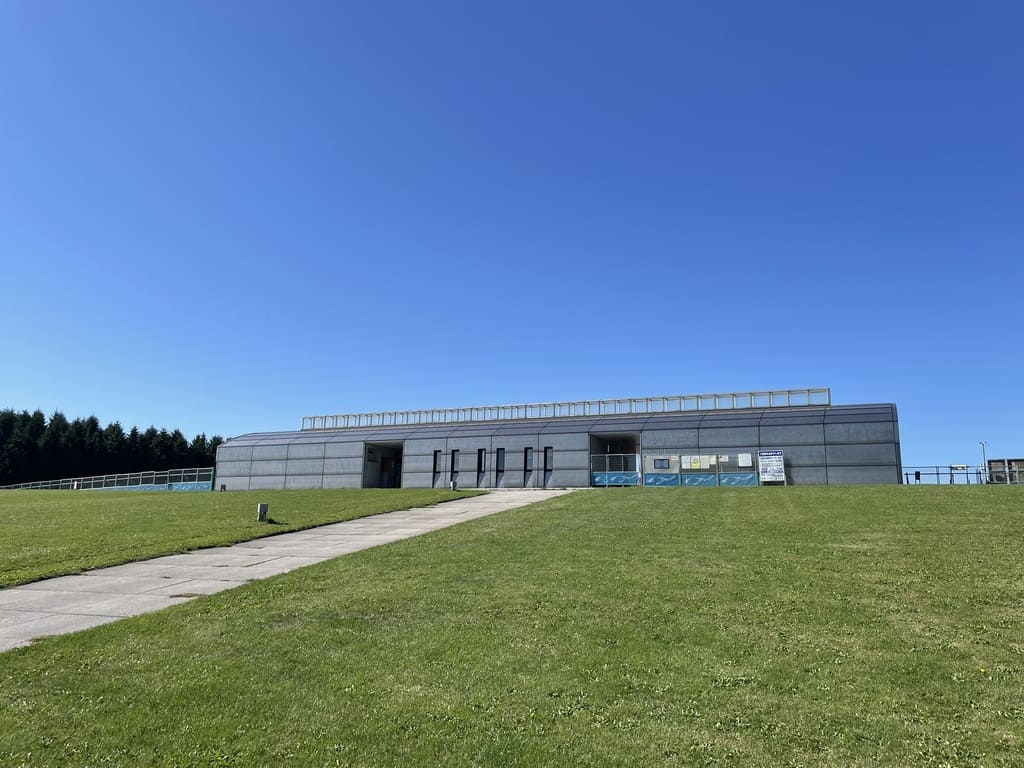 改修工事が行われているモエレ沼公園陸上競技場周辺