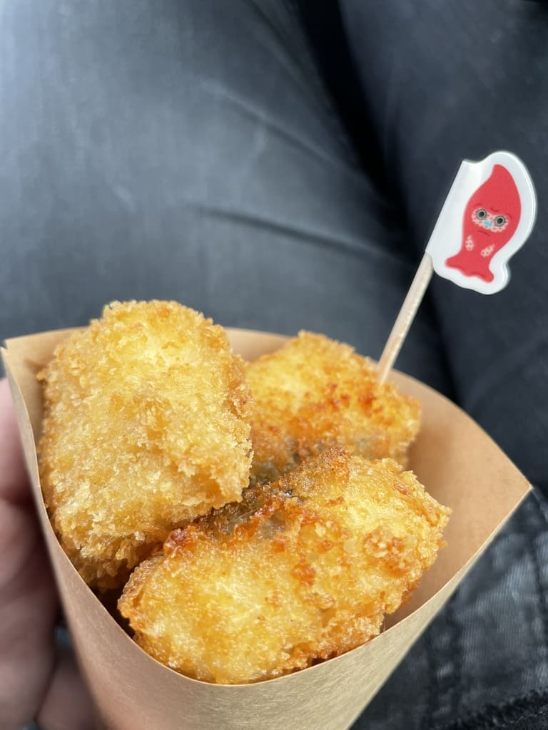 道の駅ふるびらたらこミュージアムで購入した揚げ物