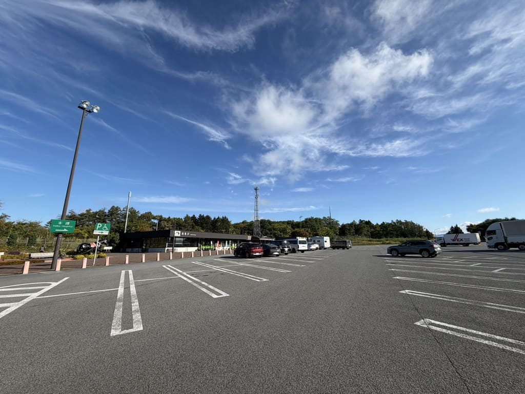 岩見沢SA下りの駐車場
