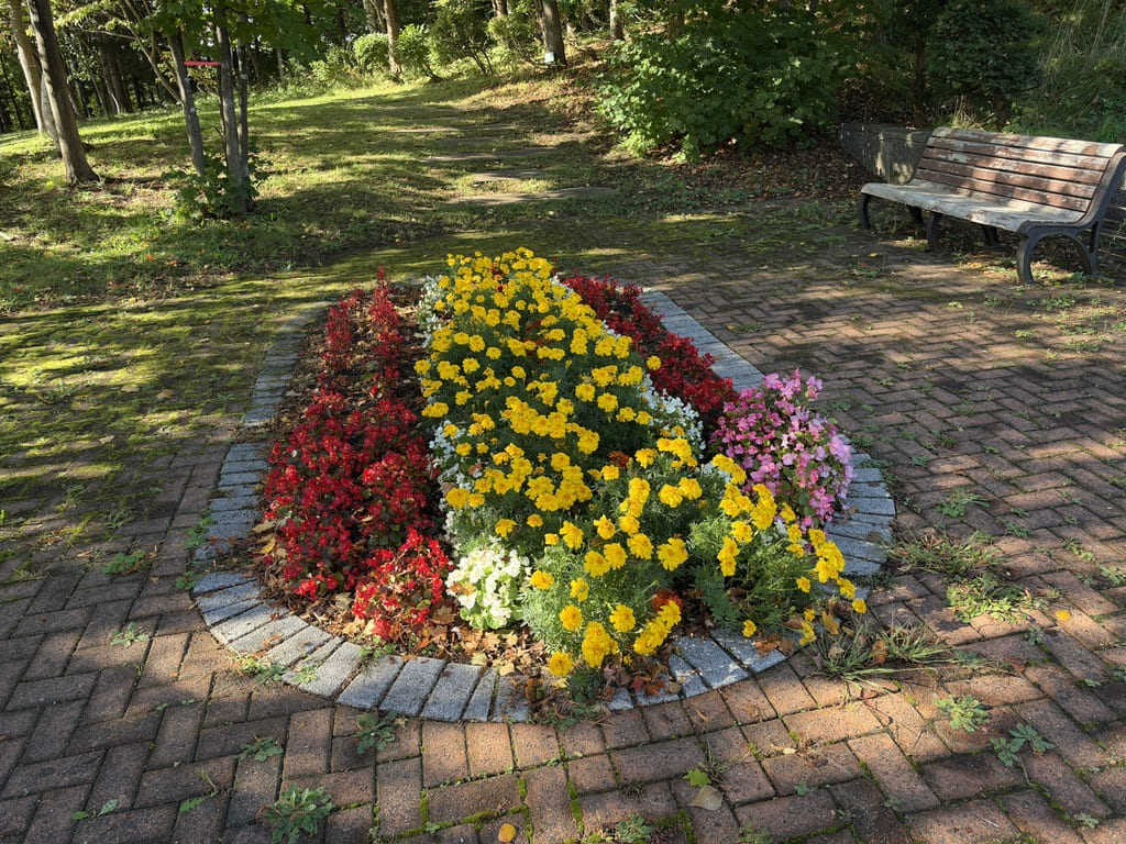 岩見沢SAハイウェイガーデンの花壇