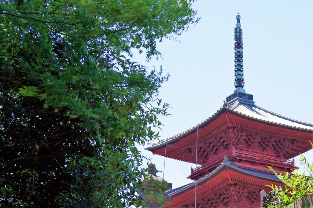 大田区の池上本門寺の五重塔