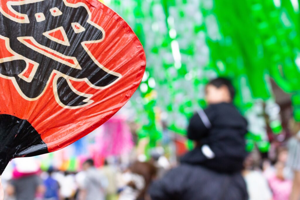 兵庫県姫路市の祭りの人々