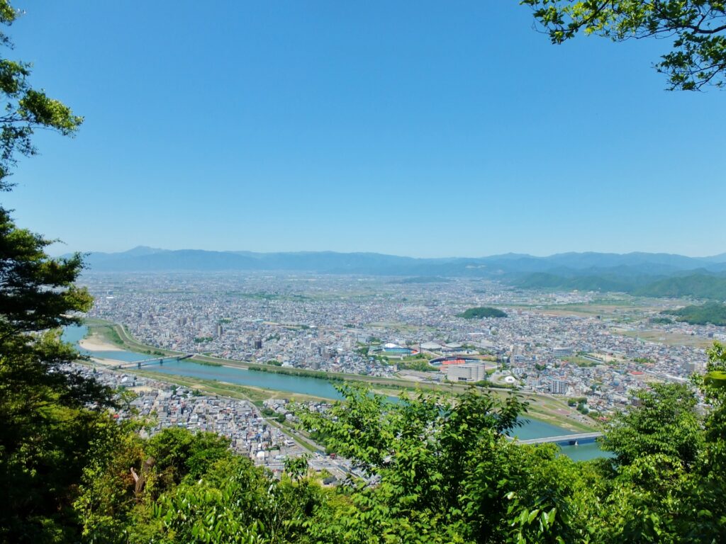 岐阜市の岐阜城からの風景