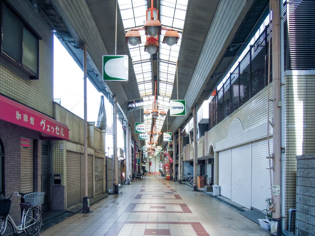 大阪府堺市中区の商店街