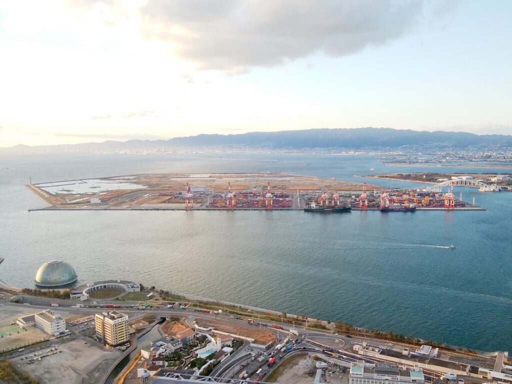 住之江区の海辺の景観