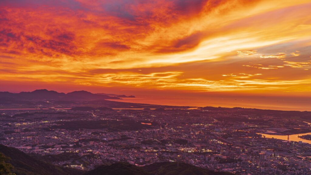 北九州市小倉北区の夕焼け
