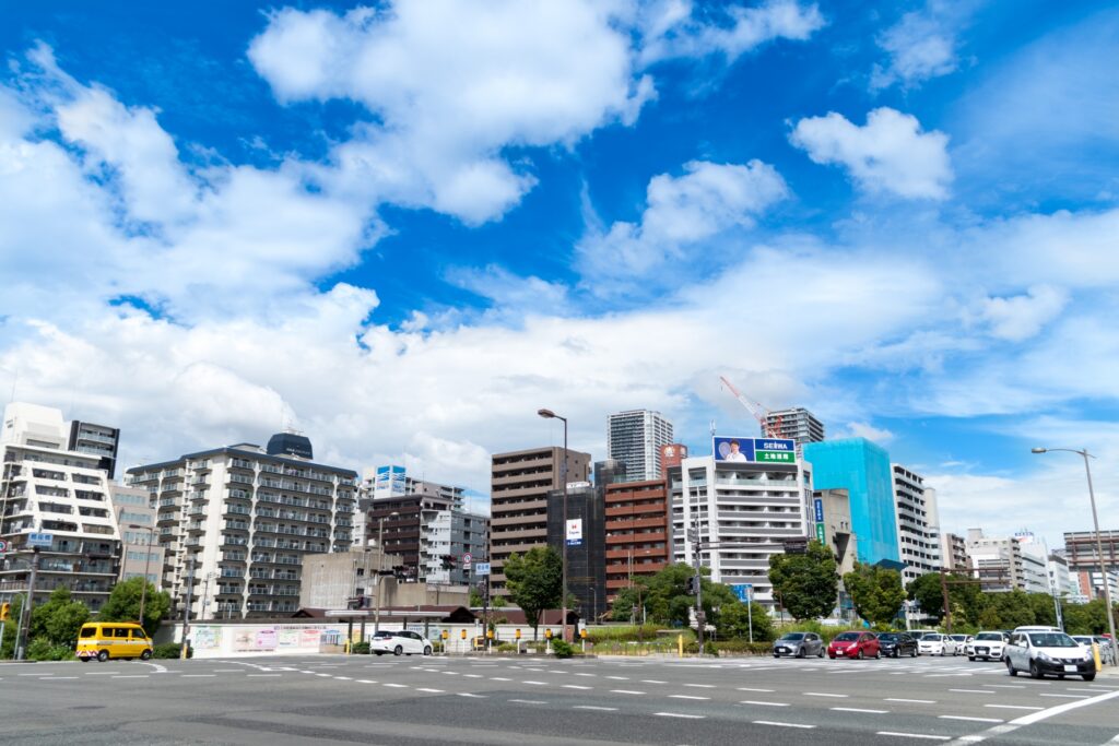 大阪市西区の街並みと堀江エリア