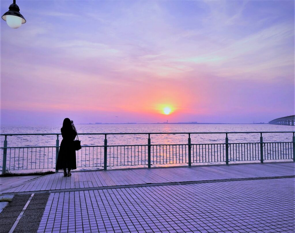 泉佐野市の夕焼け