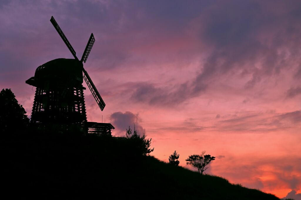 唐津市の鏡山展望台