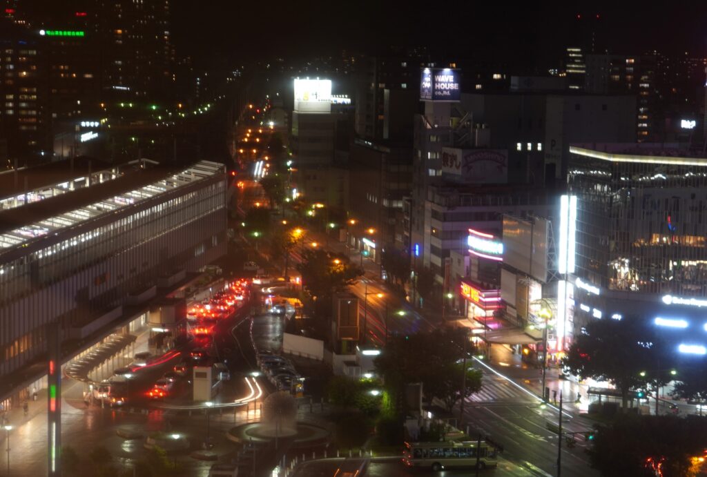 岡山市街地の夜景 岡山市街地の夜景