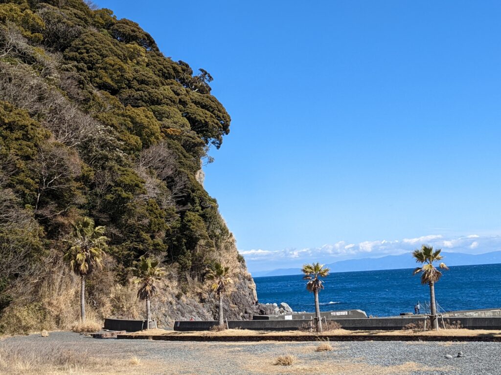 静岡県焼津市の海岸線 静岡県焼津市の海岸線