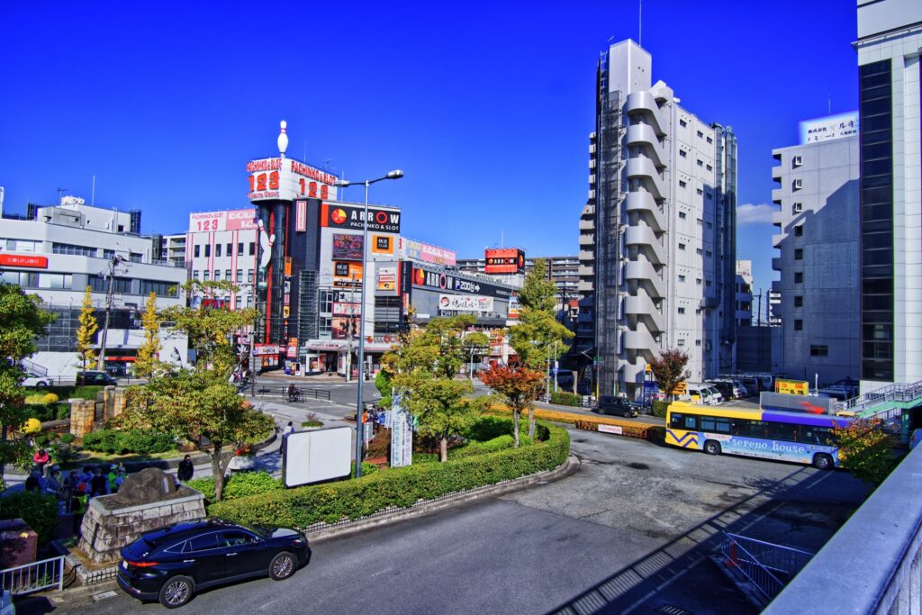 大阪府八尾市の街並み