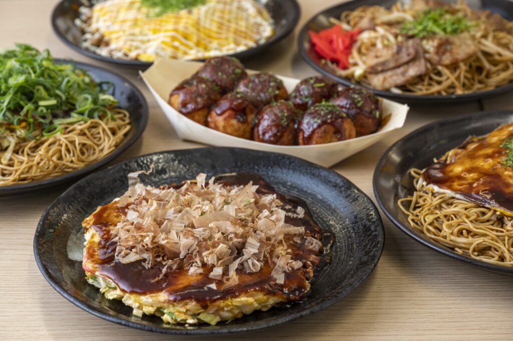 お好み焼きとたこ焼き