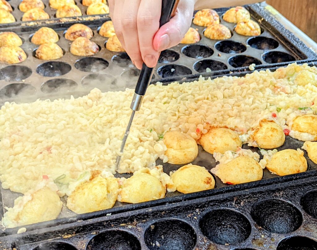 横浜市青葉区の祭りのタコ焼き