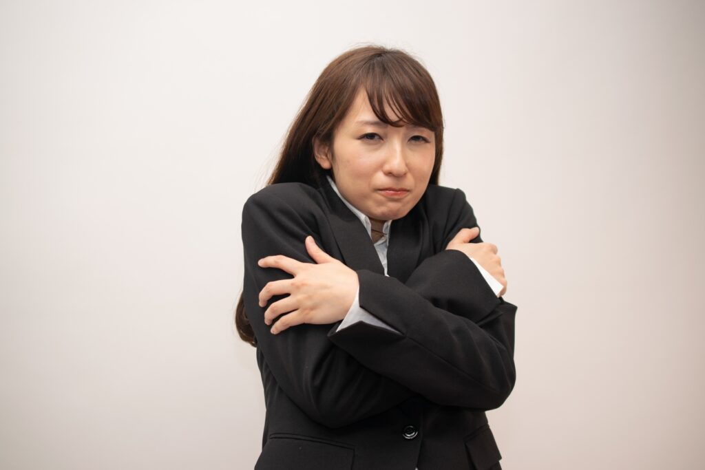 静岡県静岡市清水区の寒すぎる女性 静岡県静岡市清水区の寒すぎる女性