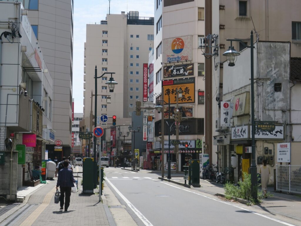 新潟市中央区の街並み