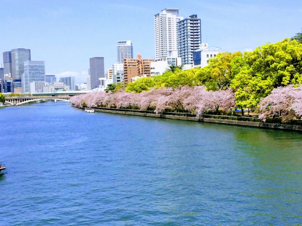  北区の大川沿い