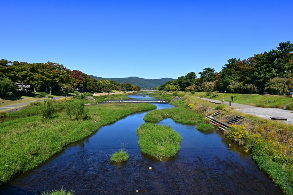 京都市北区の北大路橋の風景
