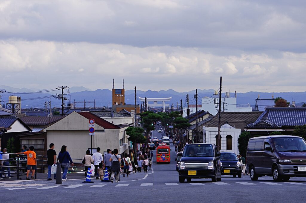 島根県出雲市の参道