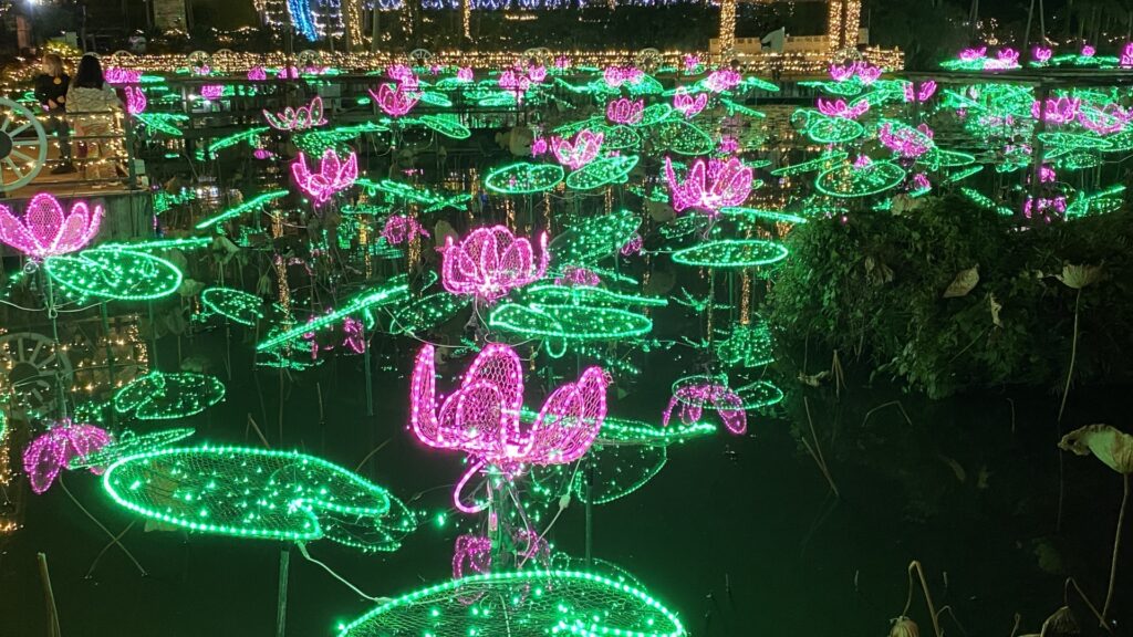 東南植物楽園のイルミネーション