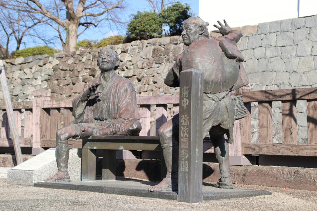 静岡県静岡市葵区の駿府城の銅像 静岡県静岡市葵区の駿府城の銅像