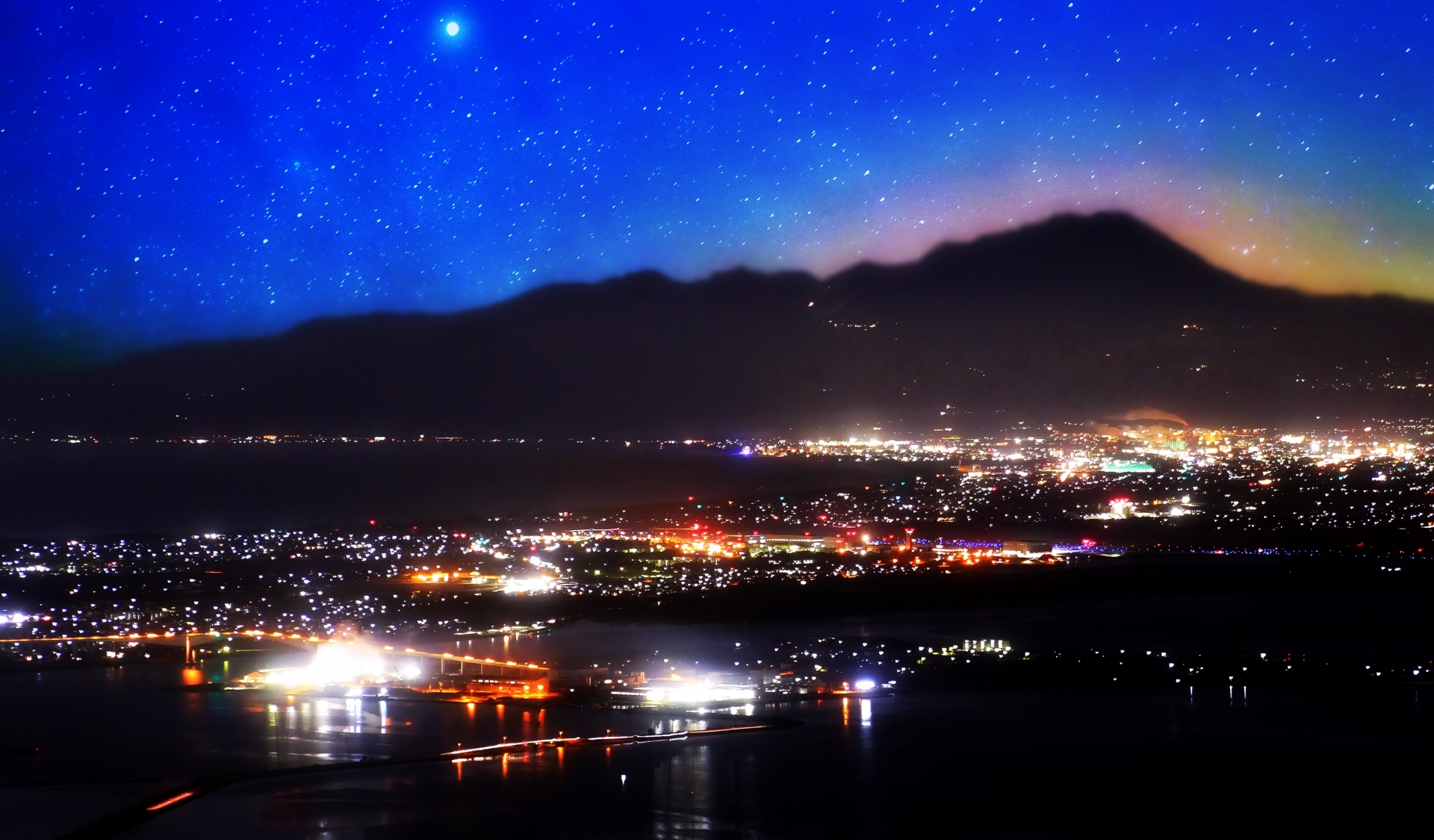 米子市の夜景