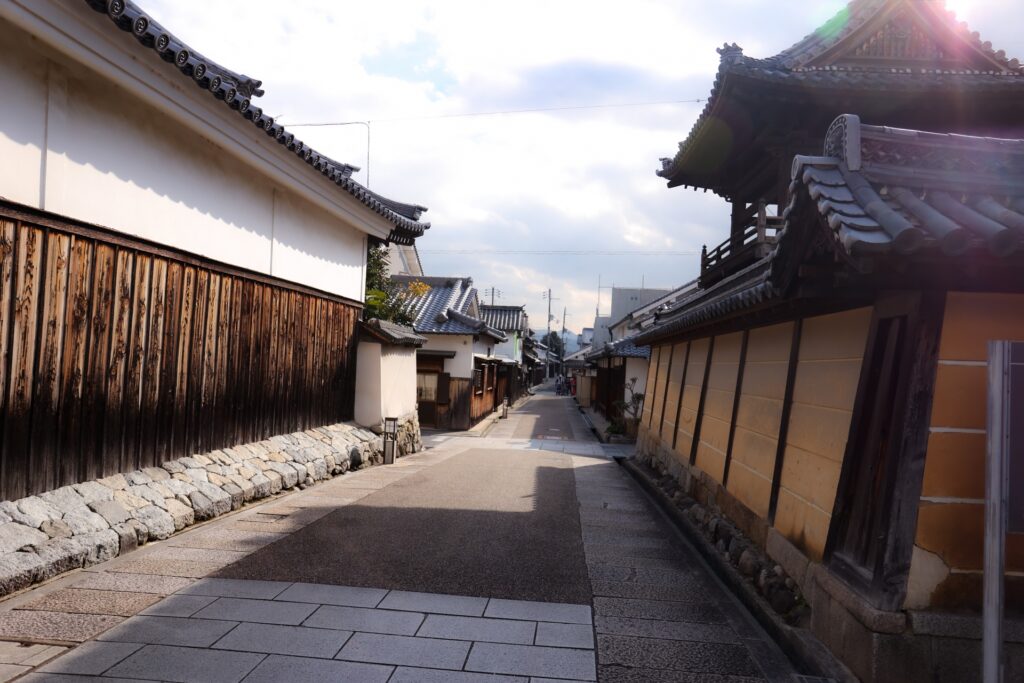 寺内町の町並み 富田林市の富田林寺内町