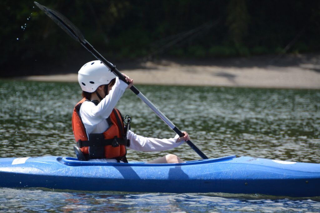北区のカヌー体験