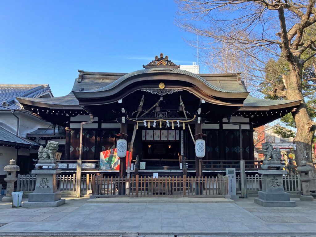 御幸森天神宮の境内 大阪市生野区の御幸森天神宮の境内