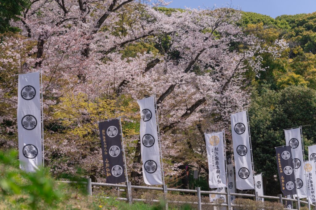 愛知県小牧市の祭りの旗