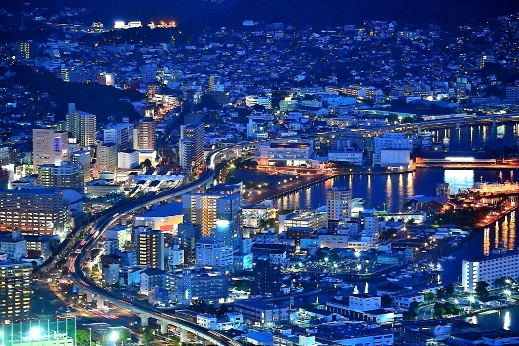佐世保市の夜景
