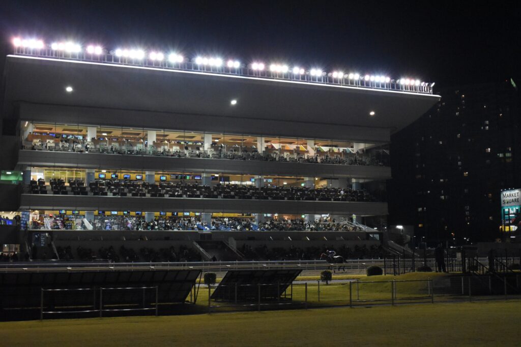 川崎市川崎区の川崎競馬場のナイター競馬