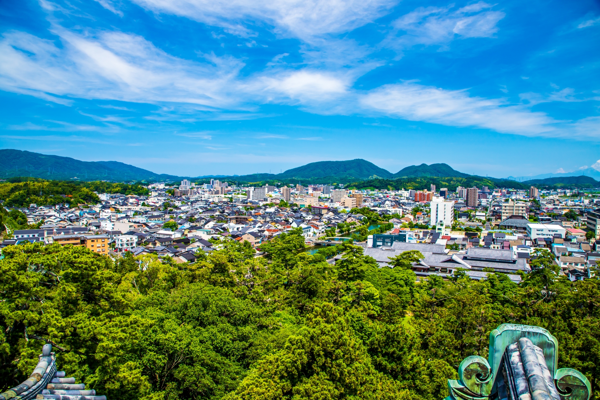 島根県松江市の街並み