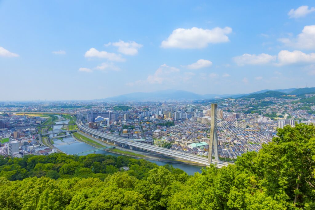 兵庫県川西市の街並み