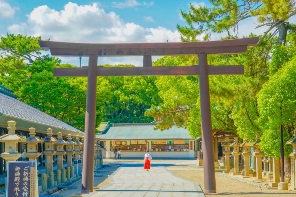 兵庫県西宮市の西宮神社の鳥居
