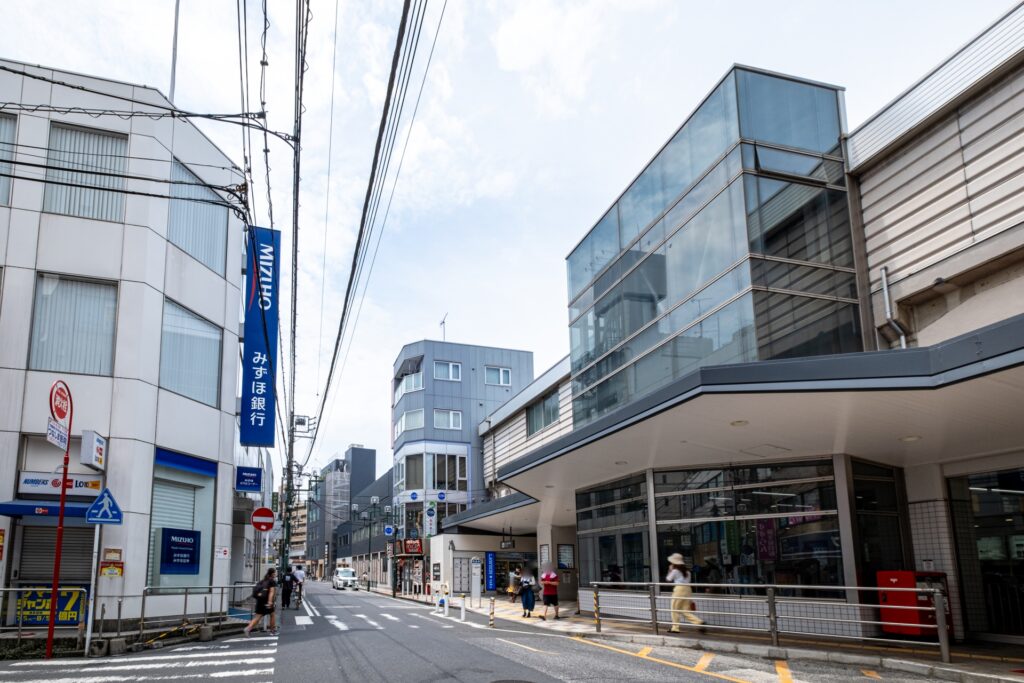 神奈川県横浜市の綱島駅周辺の街並み