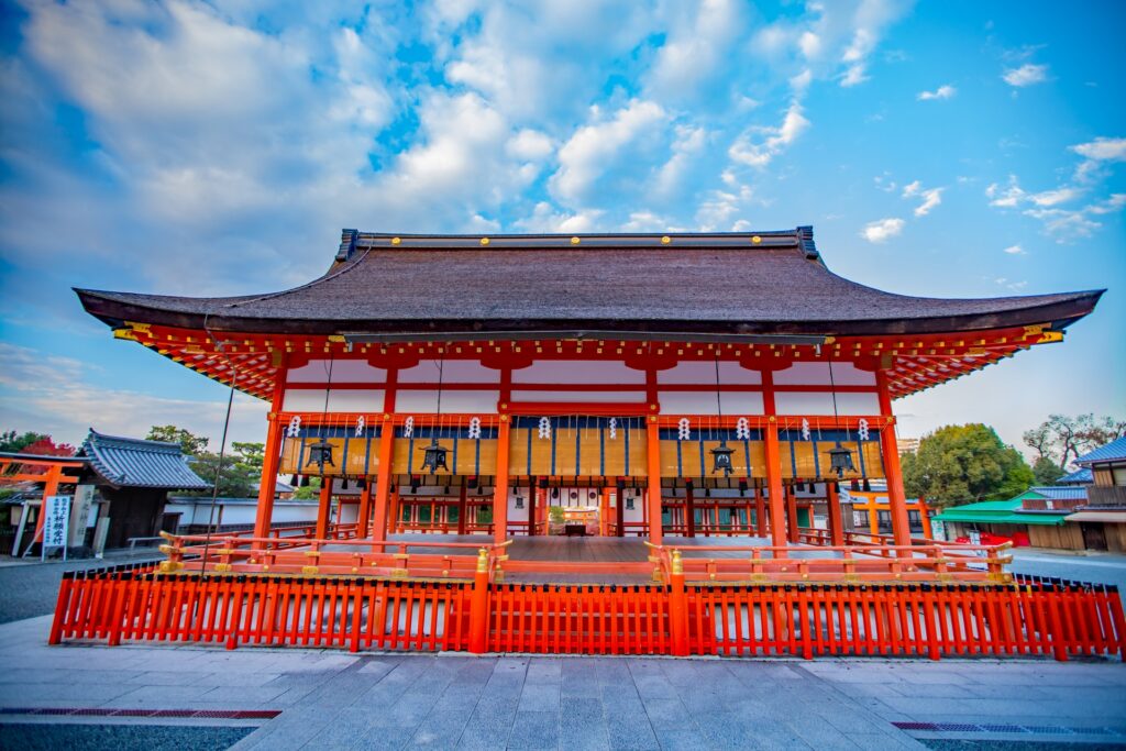 京都市伏見区の伏見稲荷大社祭礼風景