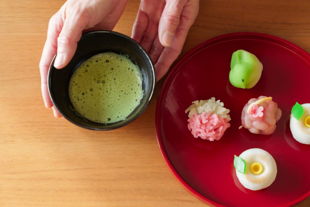 千葉市花見川区の和菓子と抹茶