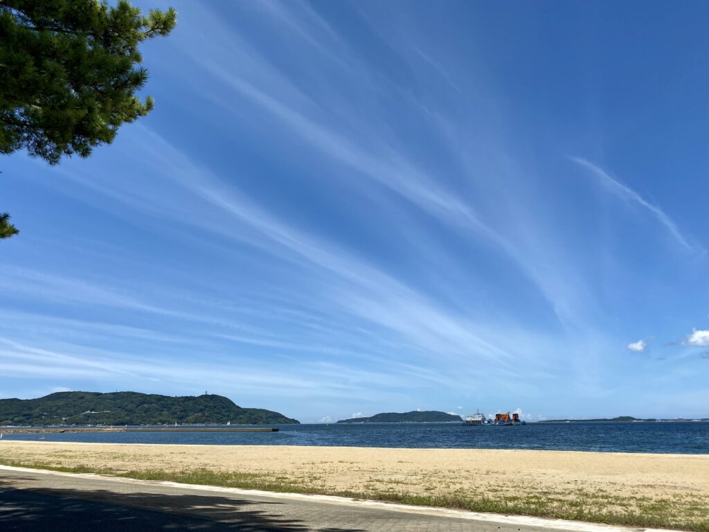 福岡市西区の能古島のビーチ