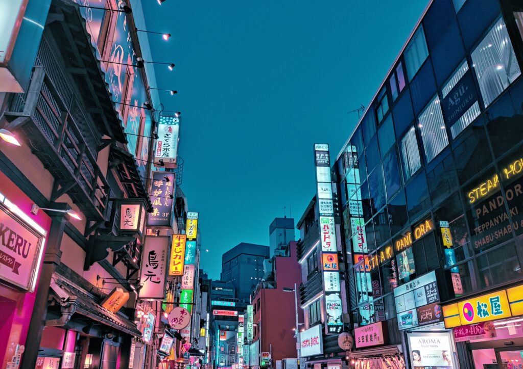 新宿区の夜景