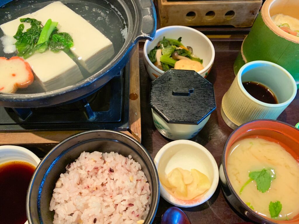 京都市右京区の京豆腐料理の御膳