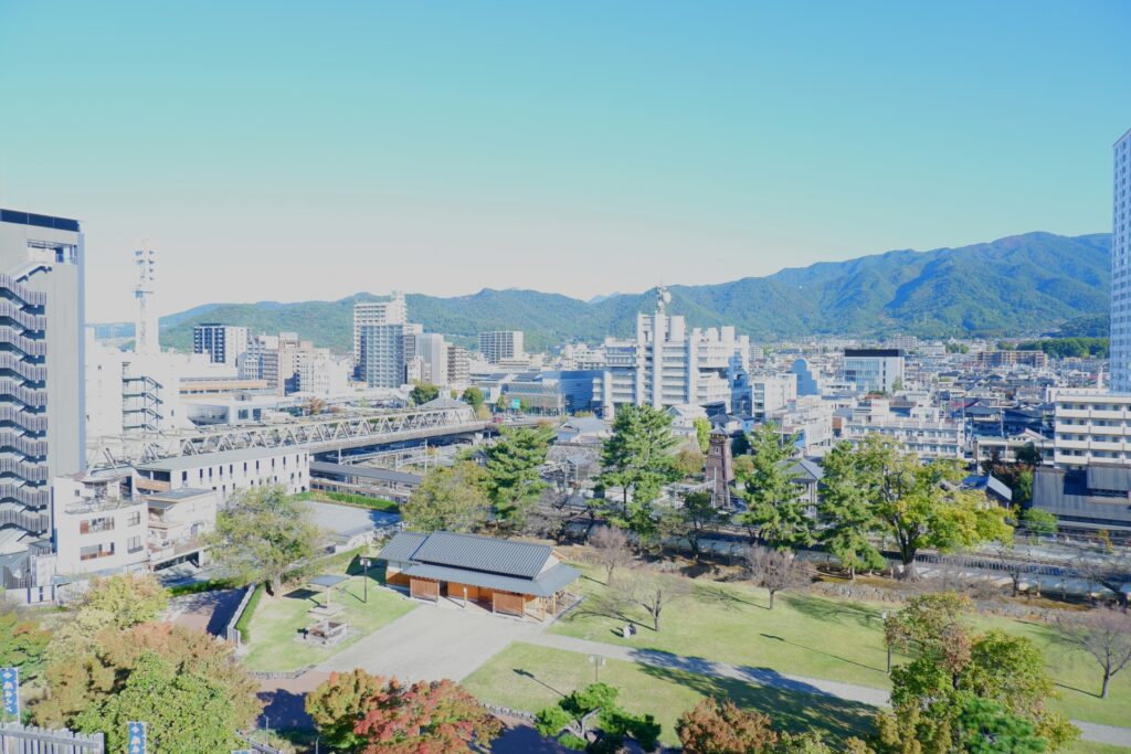 甲府市の街並み