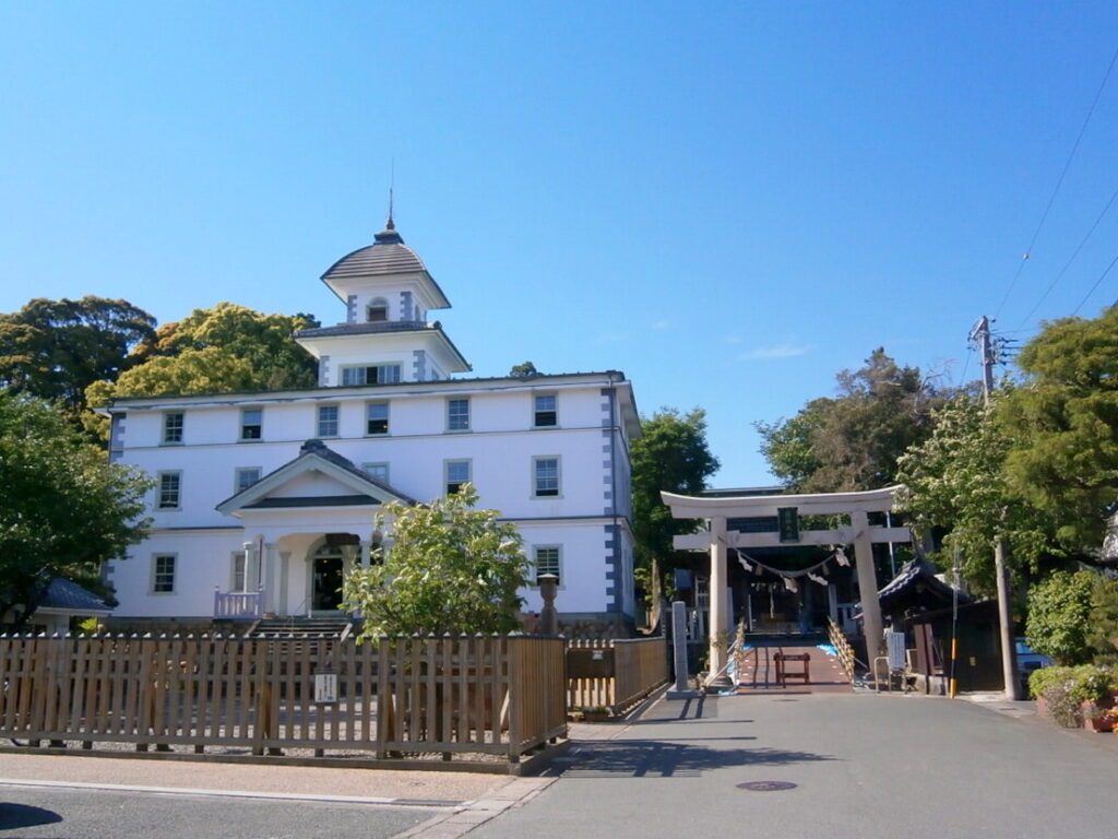 旧見付学校の校舎外観 磐田市の旧見付学校