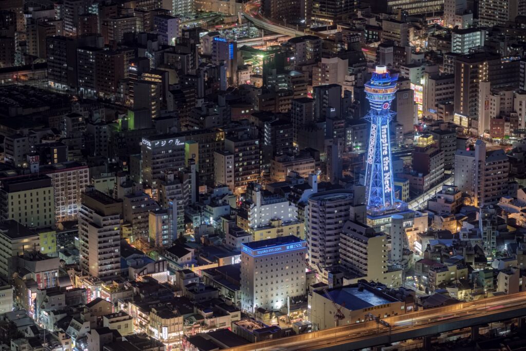 大阪府大阪市阿倍野区の夜景 大阪府大阪市阿倍野区の夜景