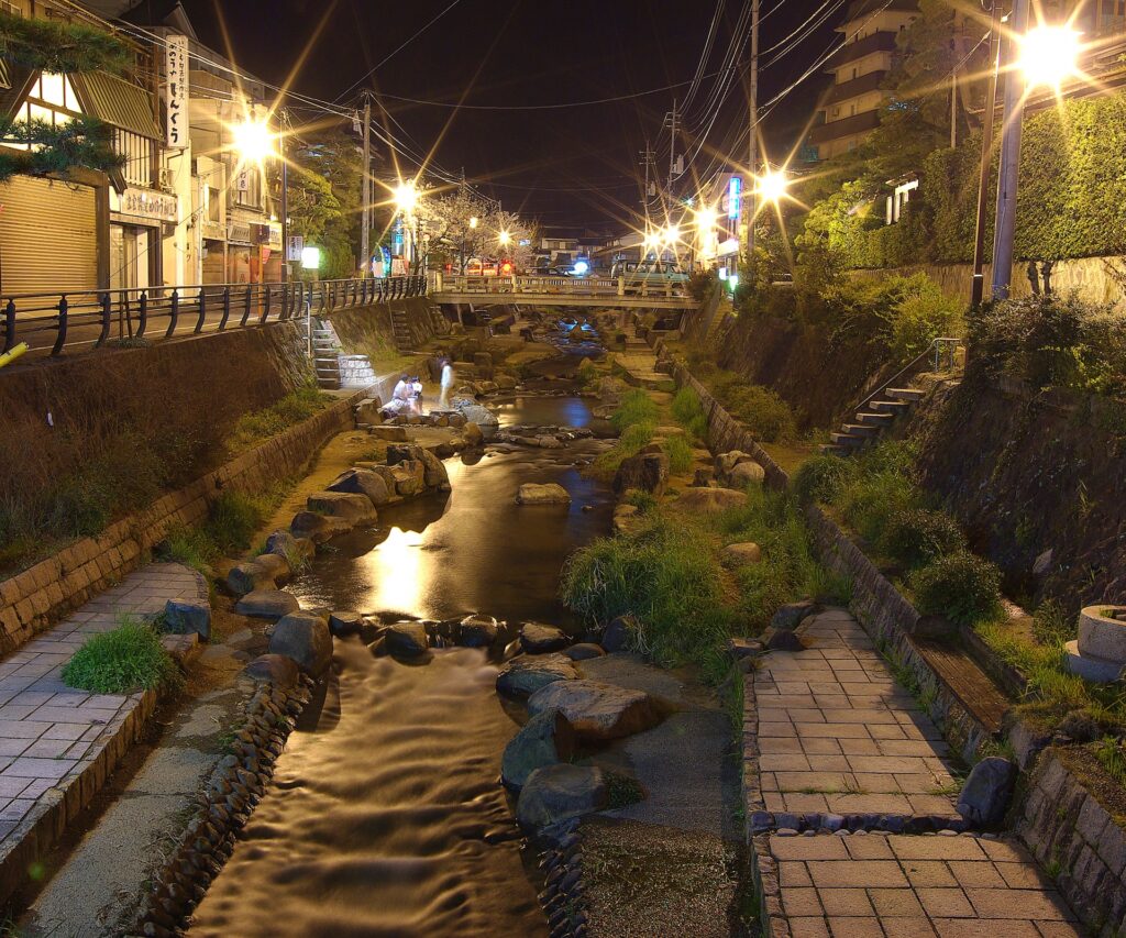 米子市の温泉街