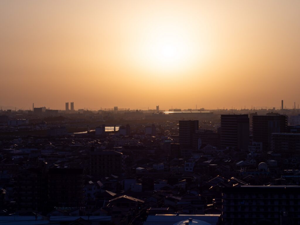 八尾市の街並み