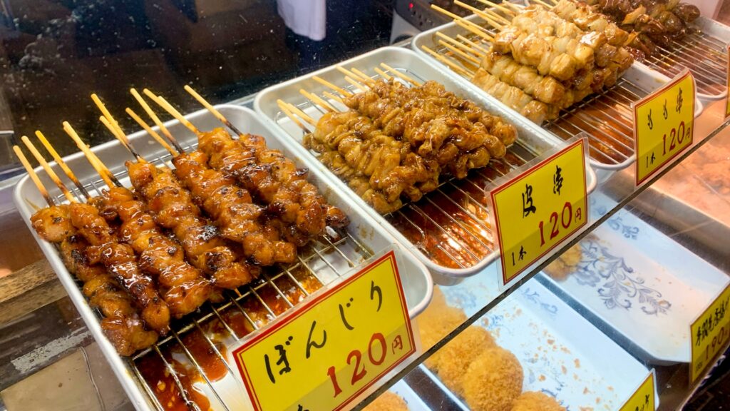 福岡県北九州市八幡西区の商店街の焼き鳥